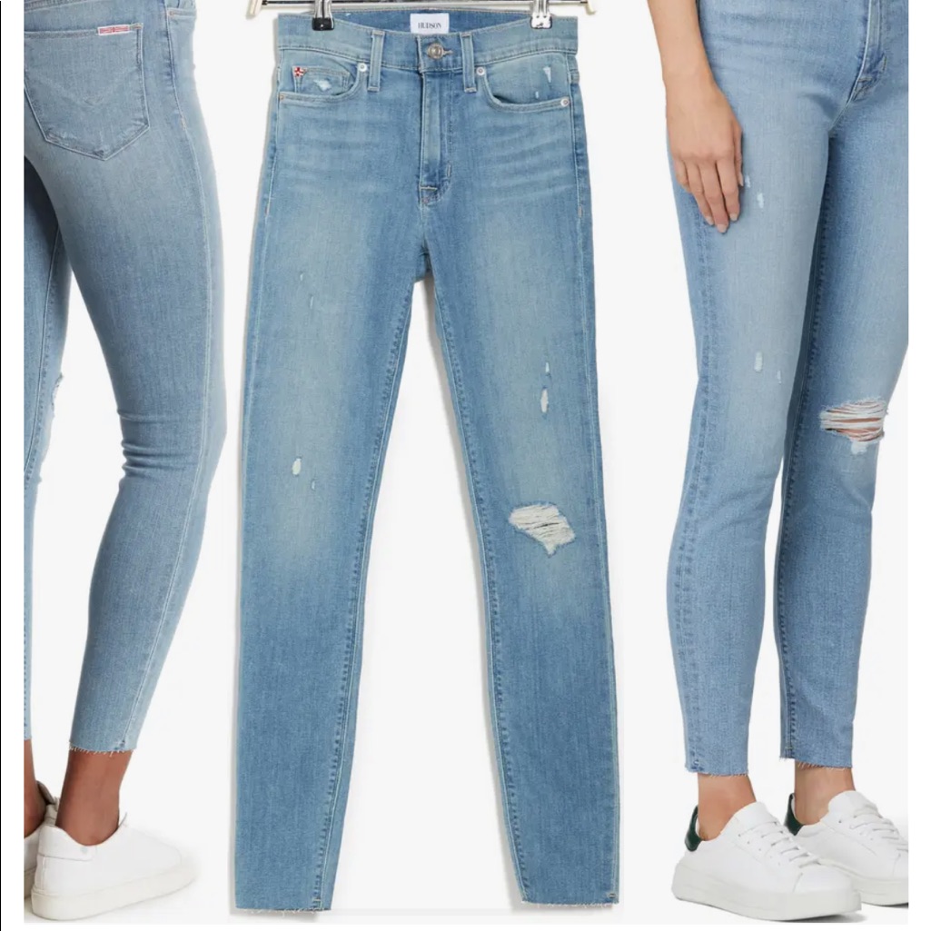 Hudson Blaire High Rise Super Skinny Ankle Jeans Side 25 Nwt